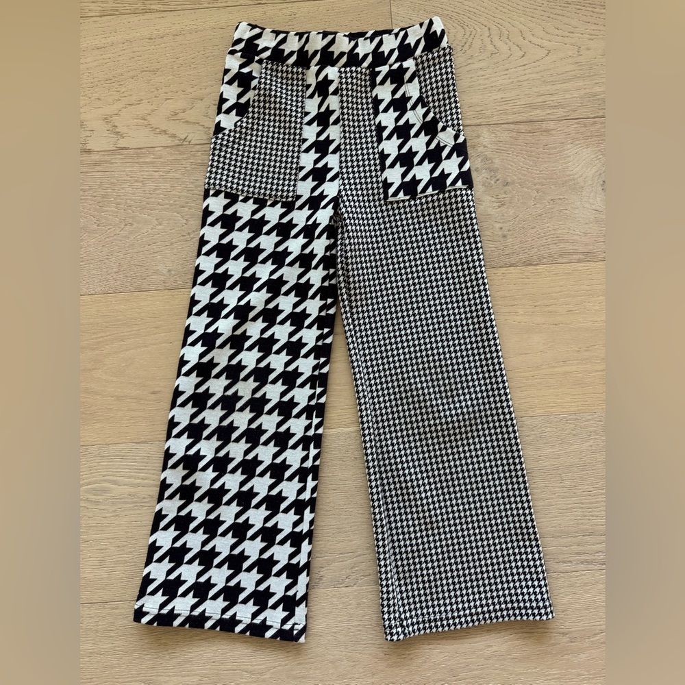 Finding Foxtale Stand Out houndstooth pants girls size 7